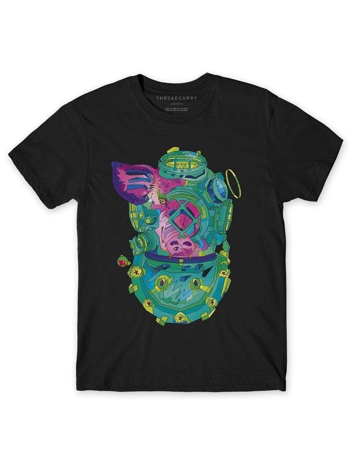 Psychedelic Diver Tshirt - THREADCURRY