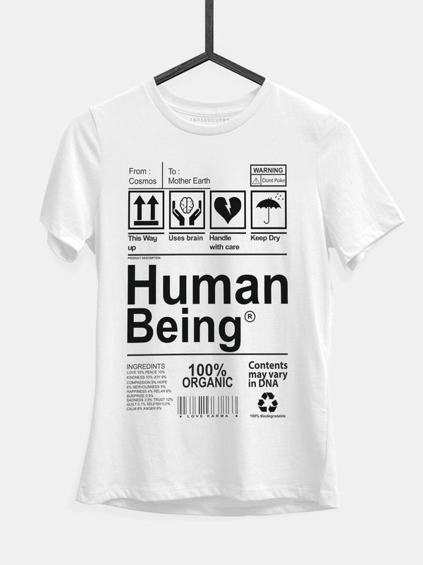 Human Being Tshirt - THREADCURRY