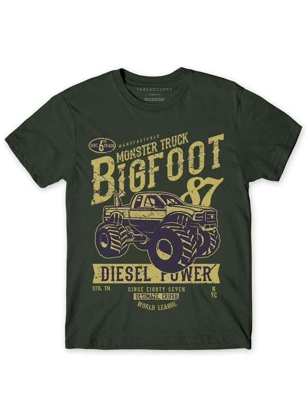Bigfoot Diesel Power Tshirt - THREADCURRY