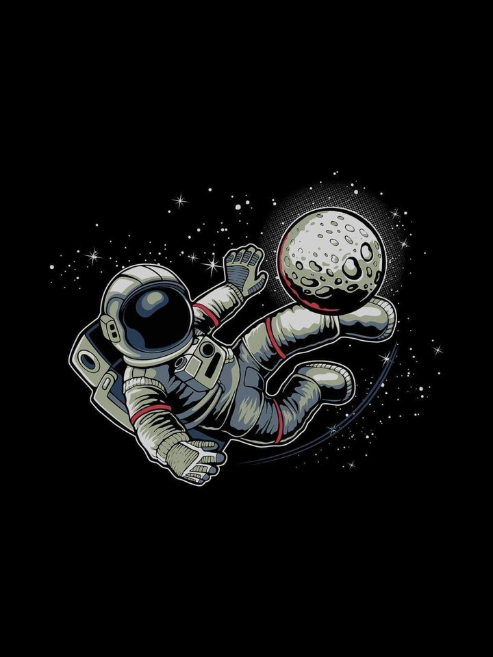 Football in Space Tshirt - THREADCURRY