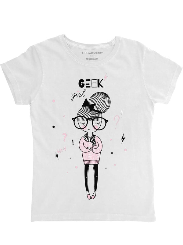 Geek Girl Tshirt - THREADCURRY