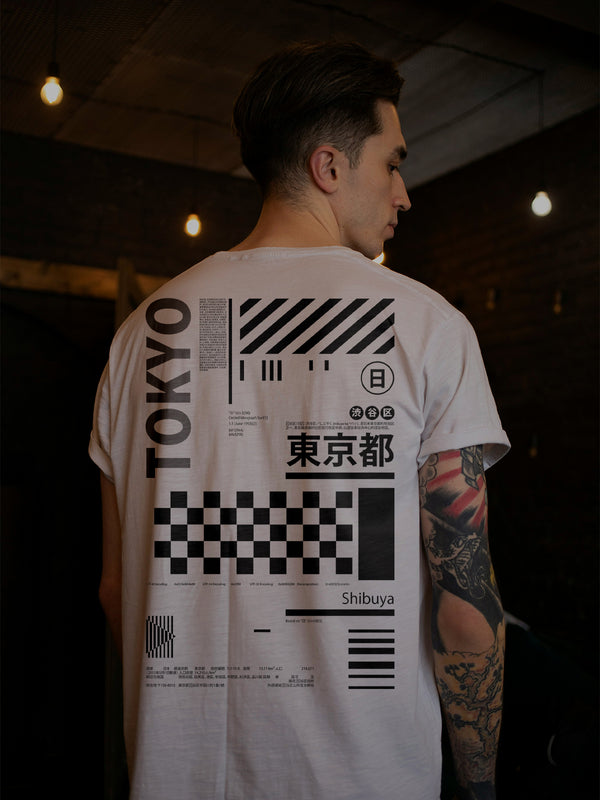 Tokyo Grid Tshirt