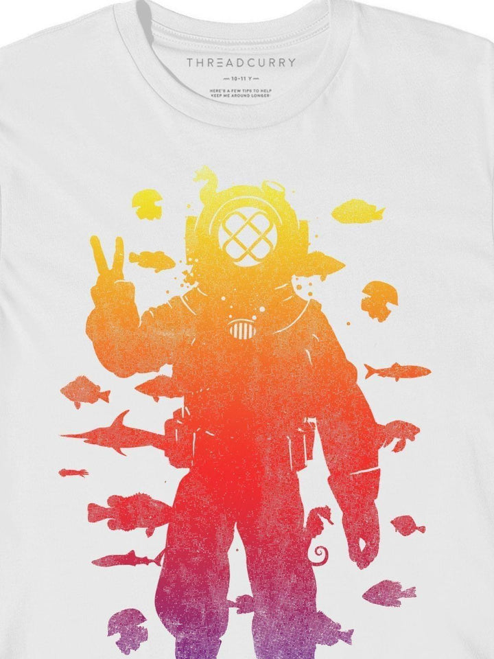 Peace Under Water Tshirt - THREADCURRY