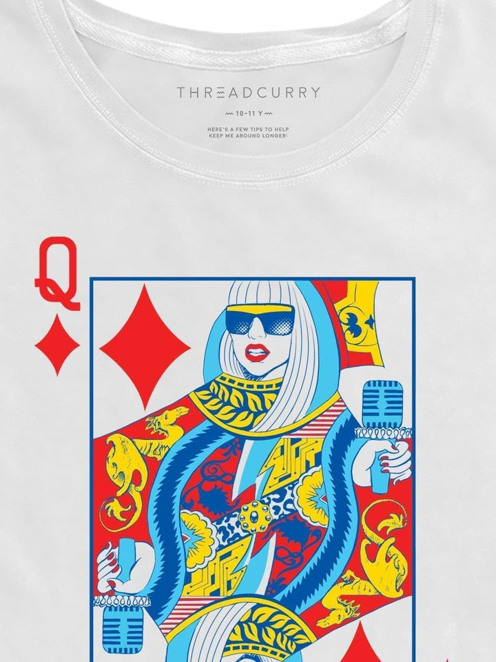 Queen of Diamond Tshirt - THREADCURRY