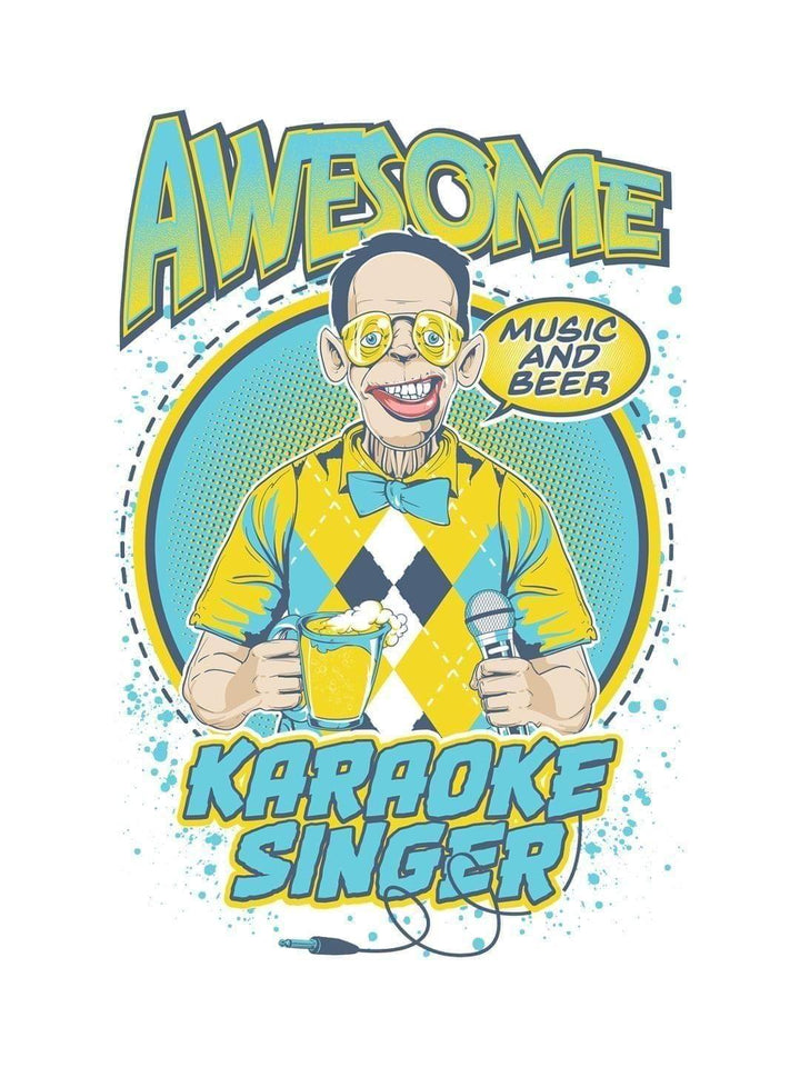 Awesome Karaoke Tshirt - THREADCURRY