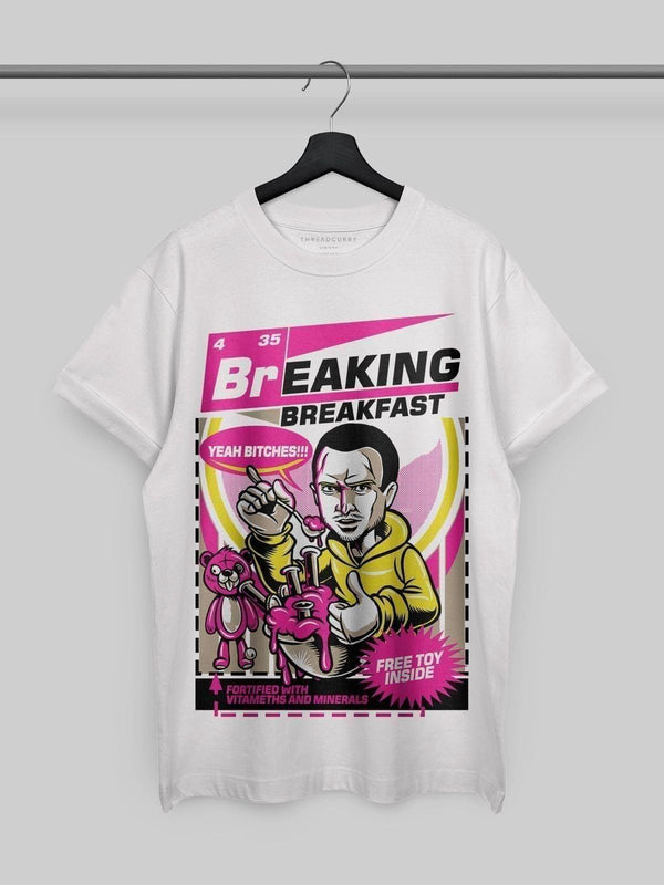 Breaking Breakfast Tshirt - THREADCURRY