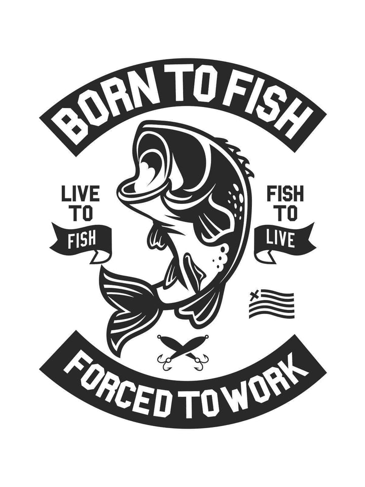 Born to Fish Tshirt - THREADCURRY