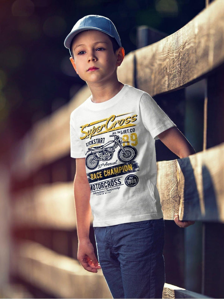 Super Cross Biker Tshirt - THREADCURRY