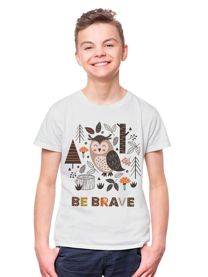 Brave like an Owl Tshirt - THREADCURRY