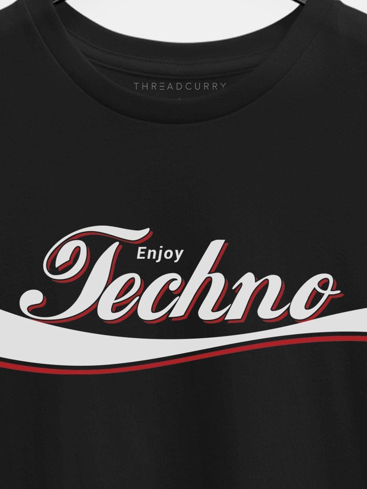 Enjoy Techno Tshirt - THREADCURRY