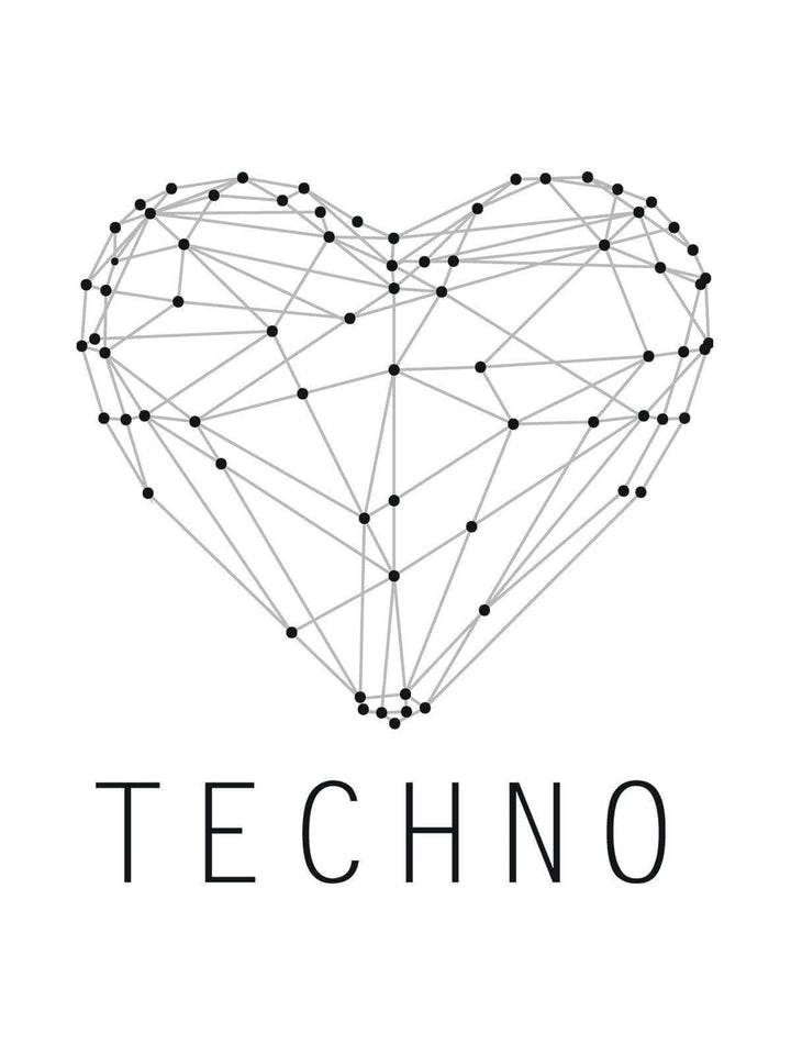 Techno Love Tshirt - THREADCURRY