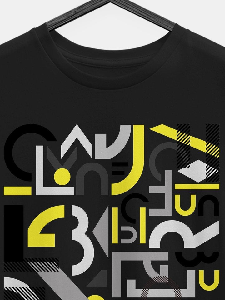 Funky Letters Tshirt - THREADCURRY