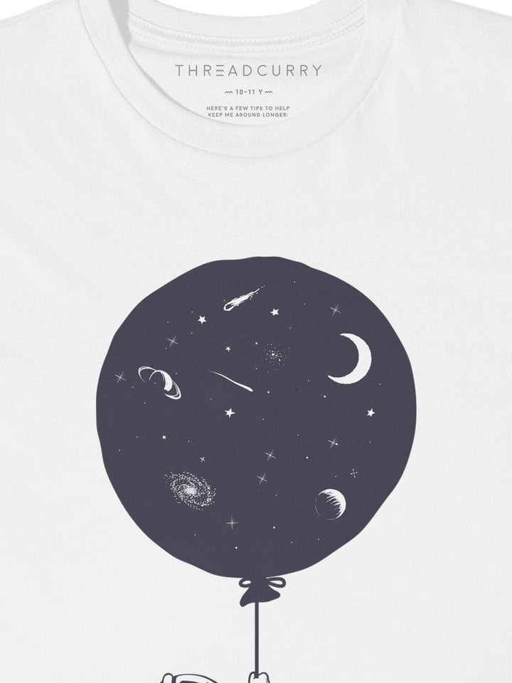 Space Balloon Tshirt - THREADCURRY