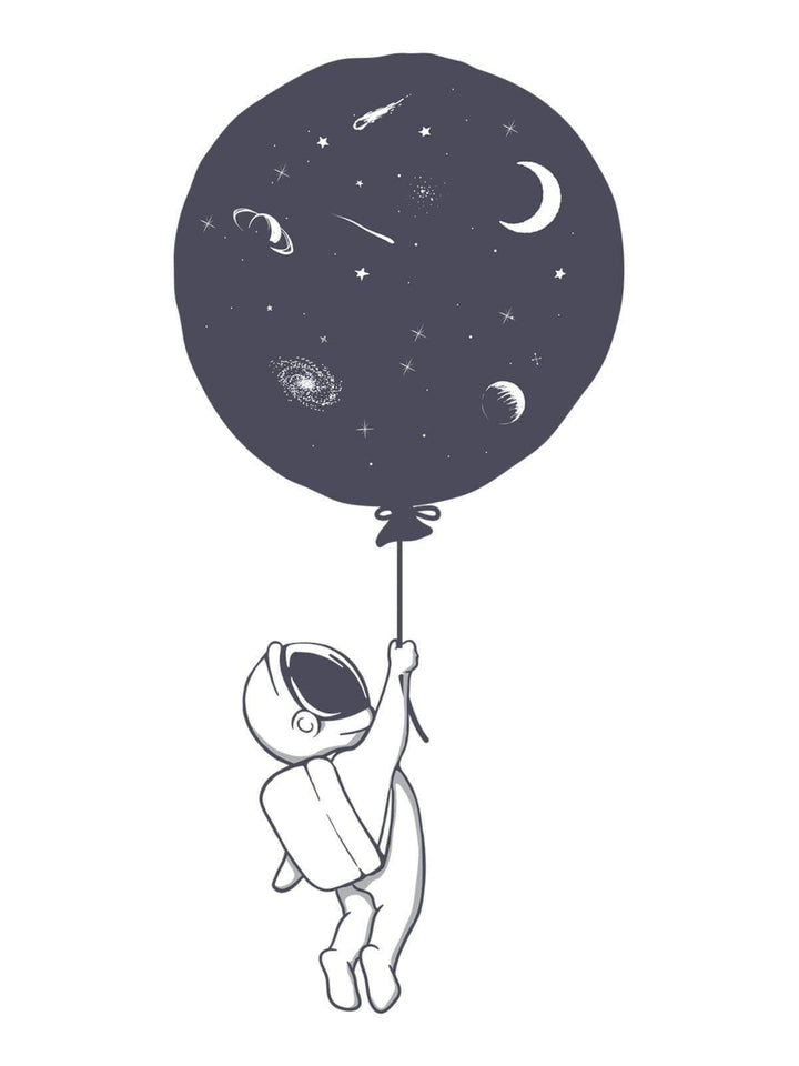 Space Balloon Tshirt - THREADCURRY