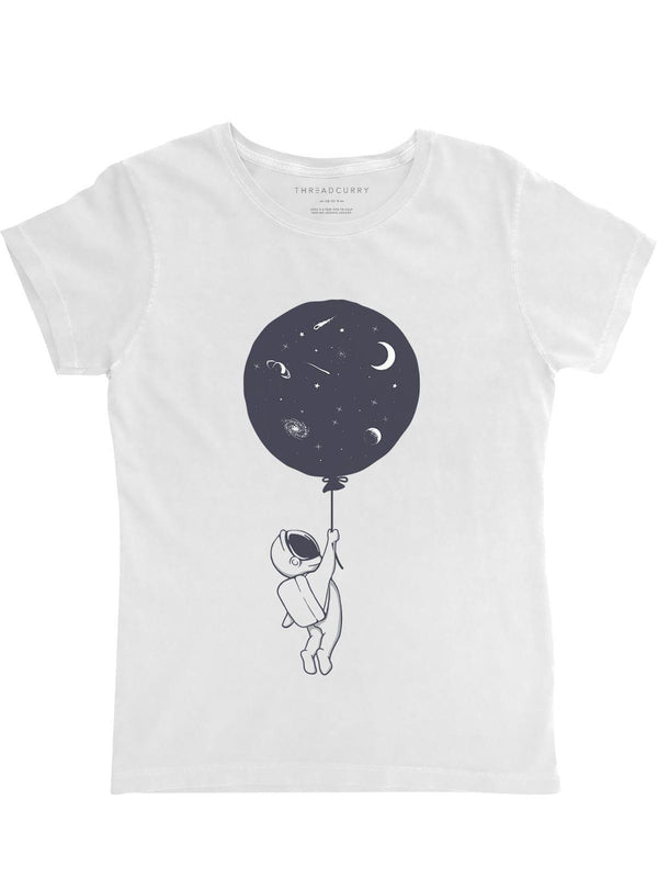 Space Balloon Tshirt - THREADCURRY