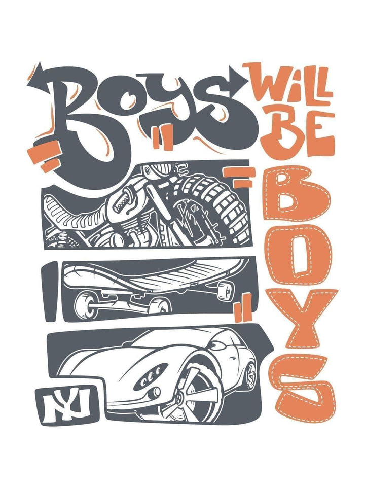 Boys will be Boys Tshirt - THREADCURRY