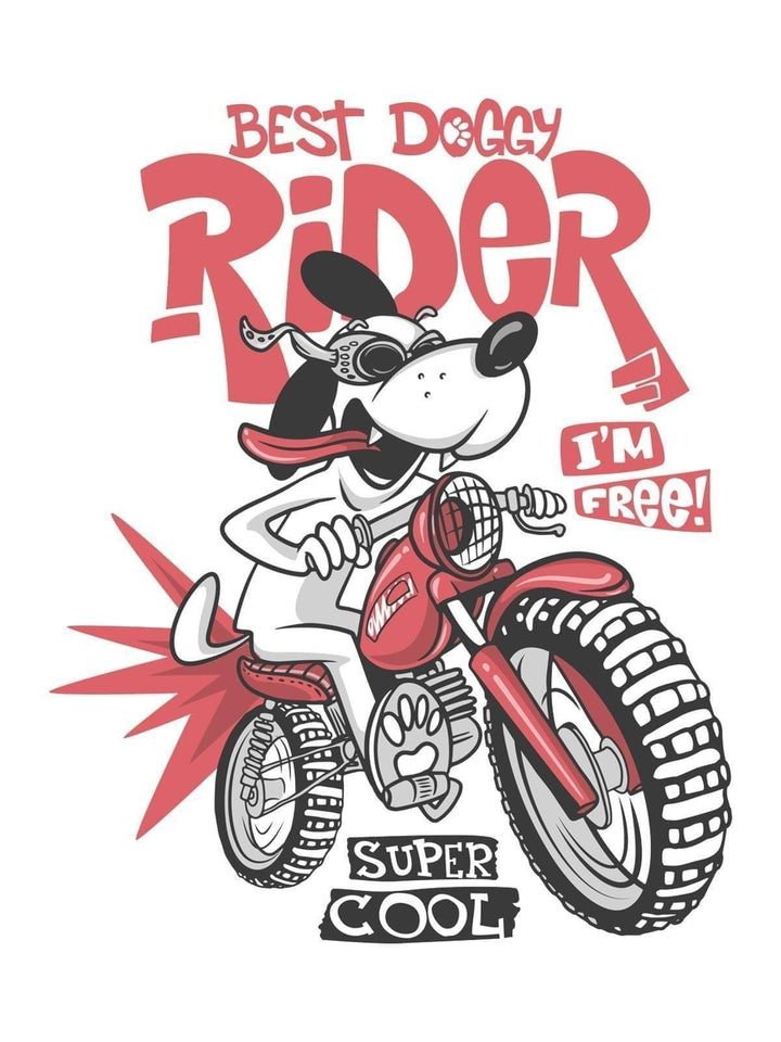 Rider Dog Tshirt - THREADCURRY