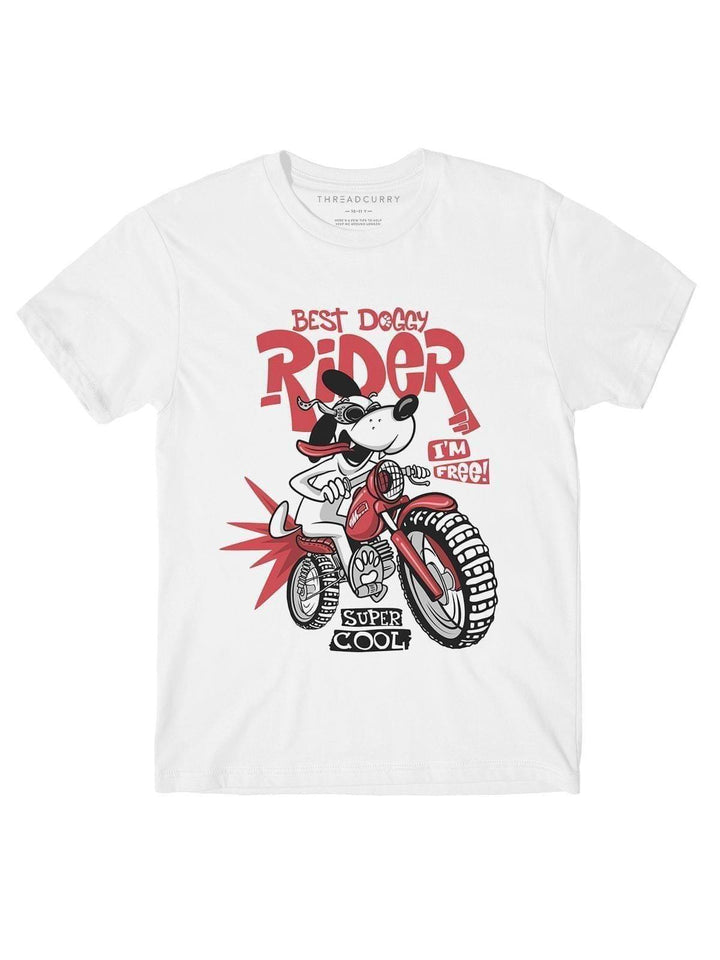 Rider Dog Tshirt - THREADCURRY