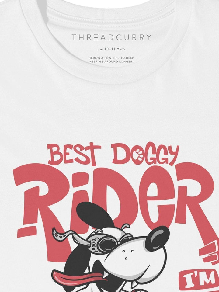 Rider Dog Tshirt - THREADCURRY