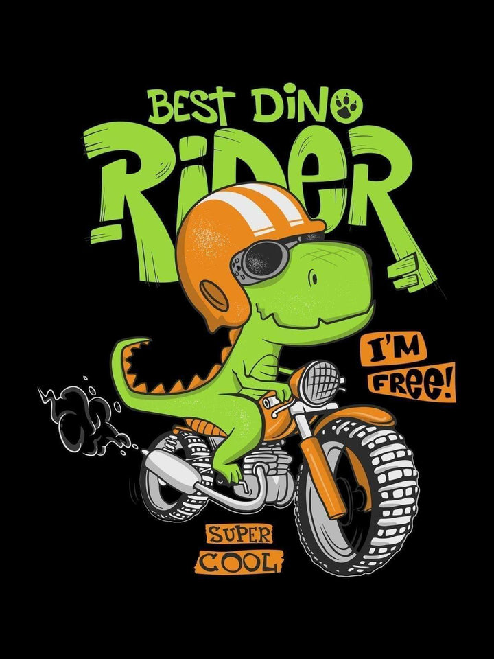Dino Rider Tshirt - THREADCURRY