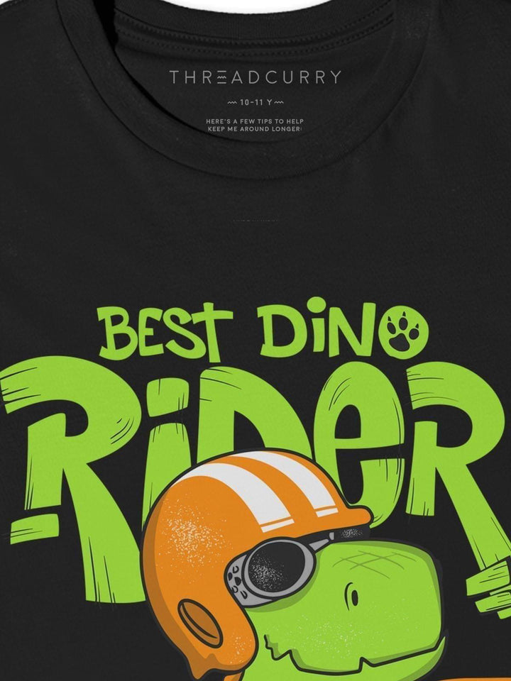 Dino Rider Tshirt - THREADCURRY