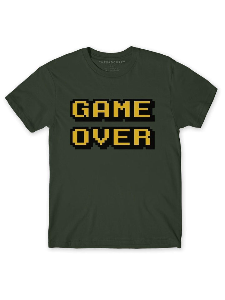 Game Over Tshirt - THREADCURRY