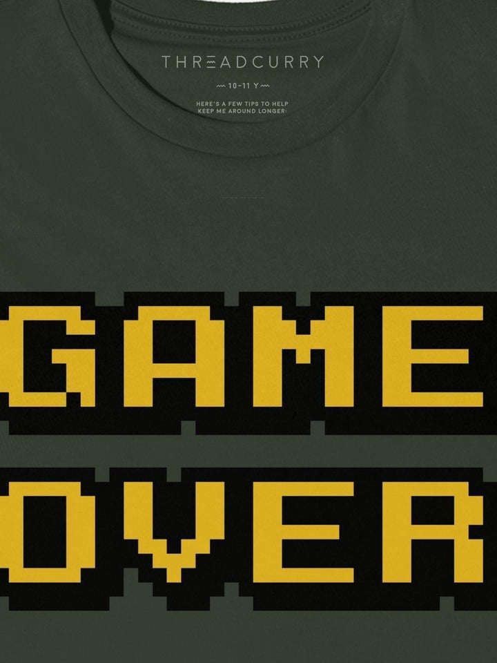 Game Over Tshirt - THREADCURRY