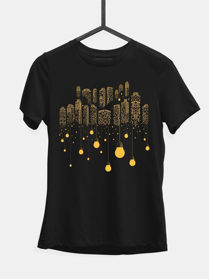 Lost Amidst Skyscrapers Tshirt - THREADCURRY