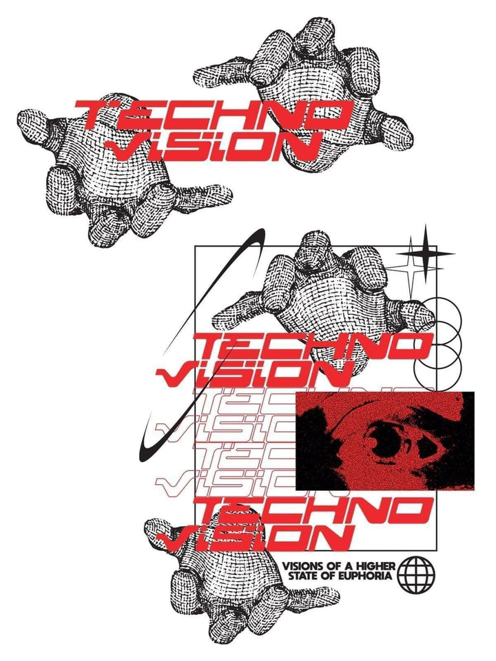 Techno Vision Tshirt - THREADCURRY