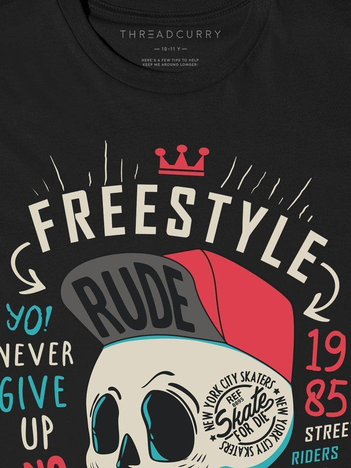 Freestyle Skaters Tshirt - THREADCURRY