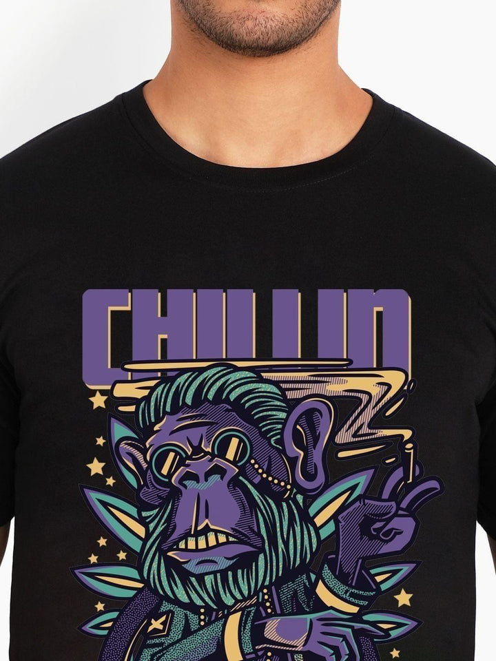 Chillin Monkey Tshirt - THREADCURRY