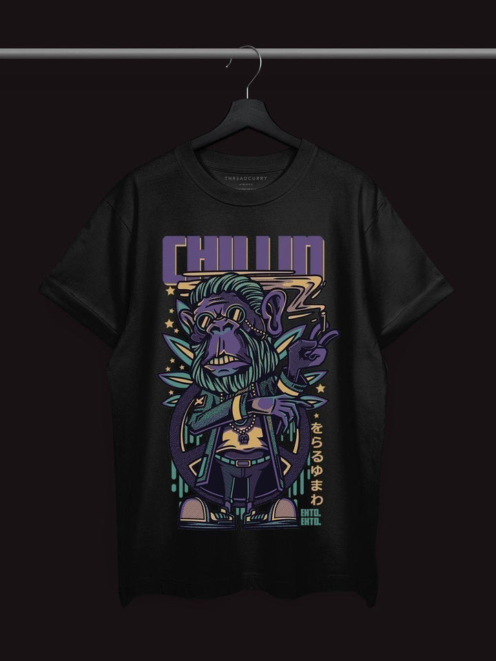 Chillin Monkey Tshirt - THREADCURRY