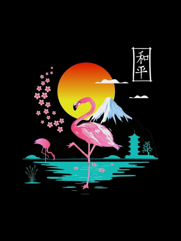 Orient Flamingo Tshirt - THREADCURRY