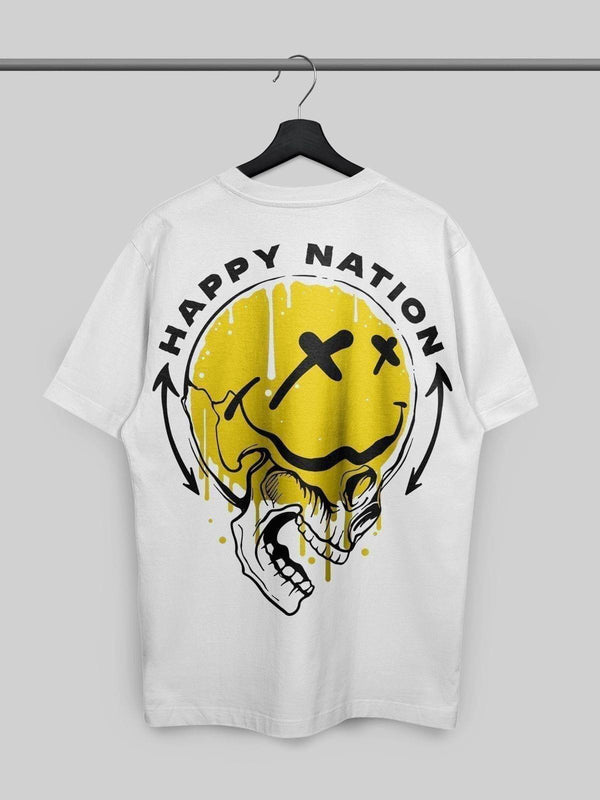 Happy Nation Tshirt - THREADCURRY