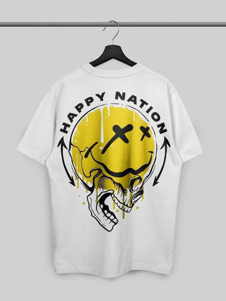 Happy Nation Tshirt - THREADCURRY