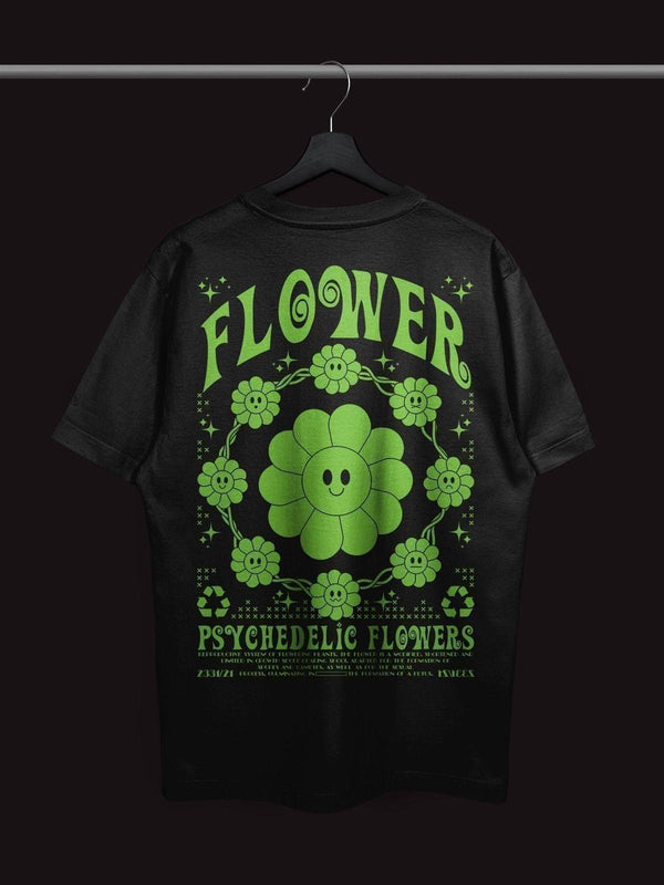 Psychedelic Flowers Tshirt - THREADCURRY