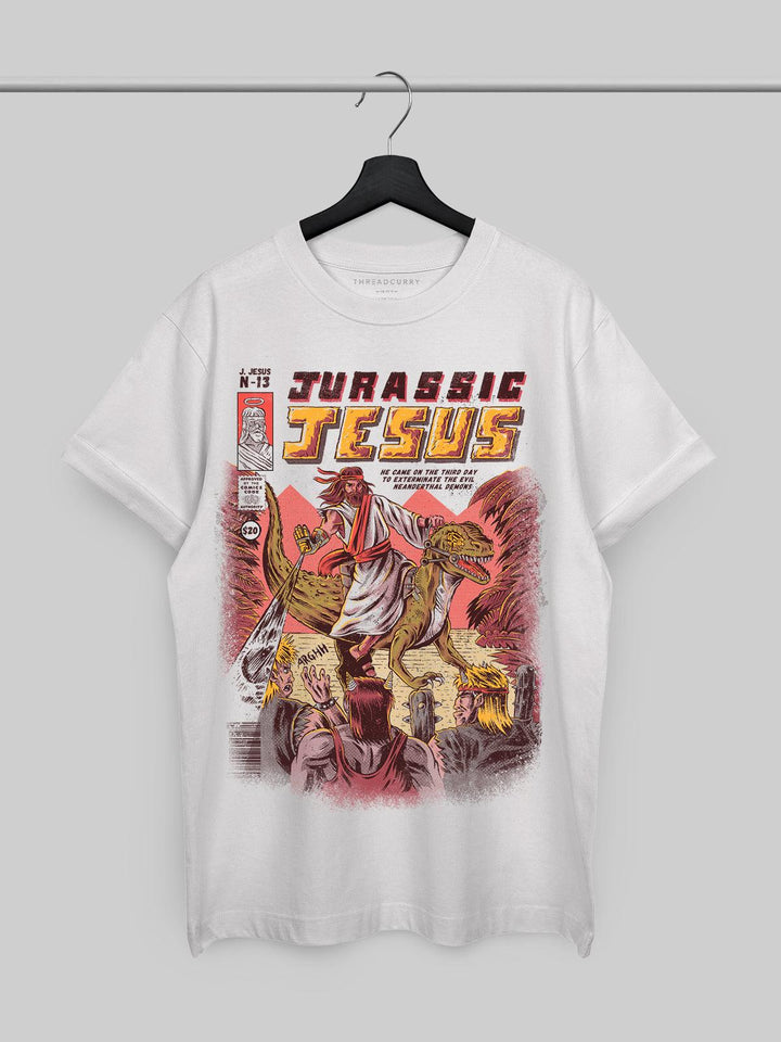 Jurassic Jesus Tshirt - THREADCURRY