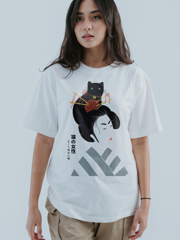 Geisha & Cat Tshirt