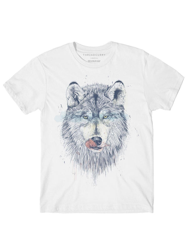 Hungry Wolf Blue Tshirt