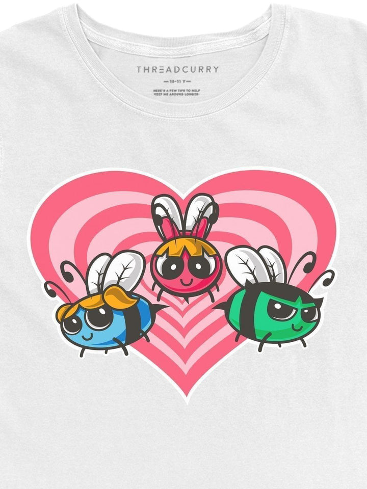 PowerPuff Bees Tshirt - THREADCURRY