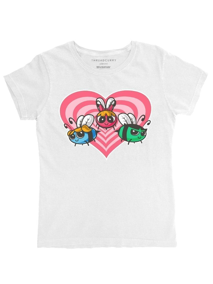 PowerPuff Bees Tshirt - THREADCURRY