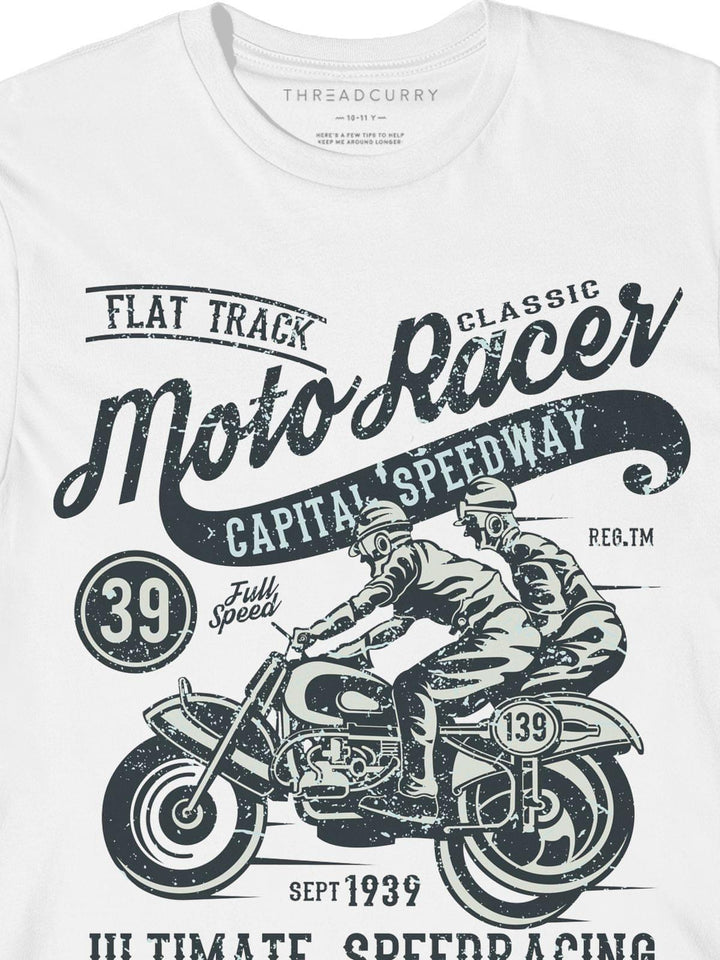 Moto Racer Tshirt - THREADCURRY