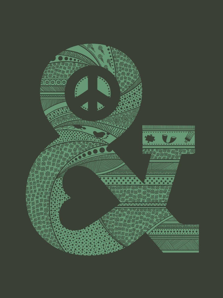 Peace & Love Tshirt - THREADCURRY