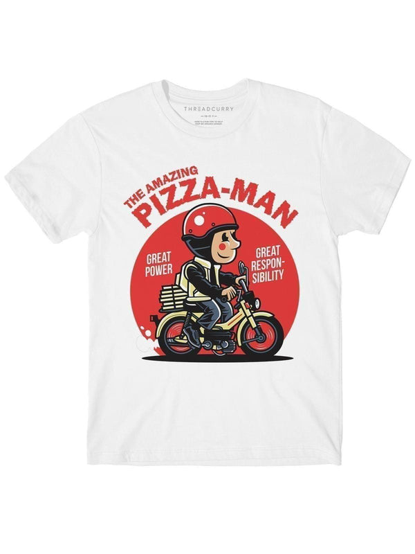 Pizza Man Tshirt - THREADCURRY