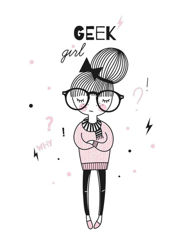 Geek Girl Tshirt - THREADCURRY