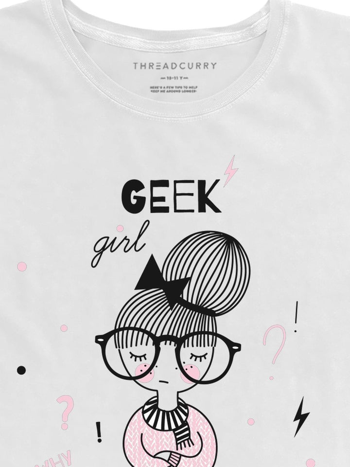 Geek Girl Tshirt - THREADCURRY